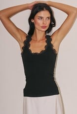 Lace Trim Tank Top