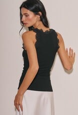 Lace Trim Tank Top
