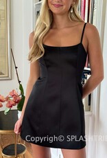 York Satin Mini Dress