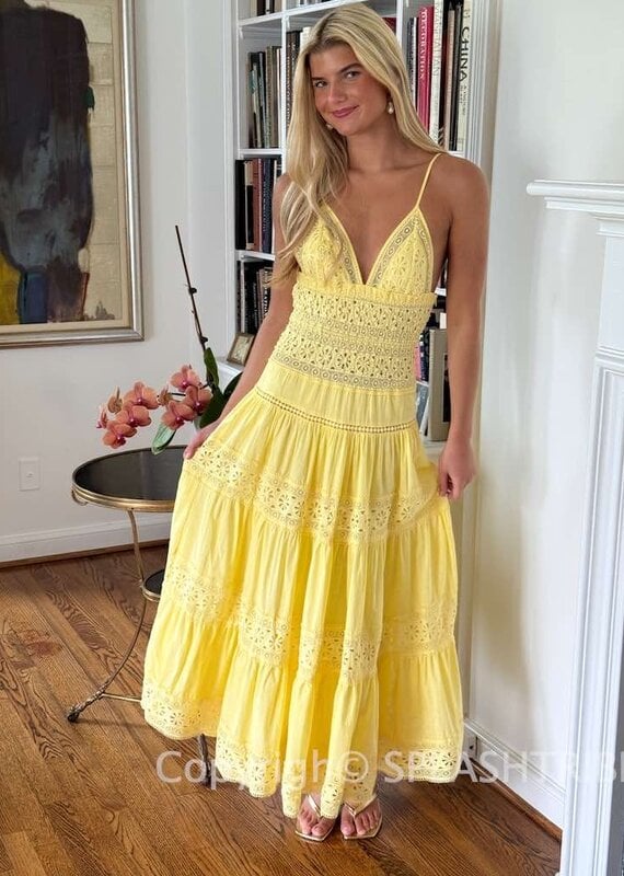 Floral Embossed Lace Solid Midi Dress