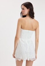Juliette Strapless Lace Mini Dress