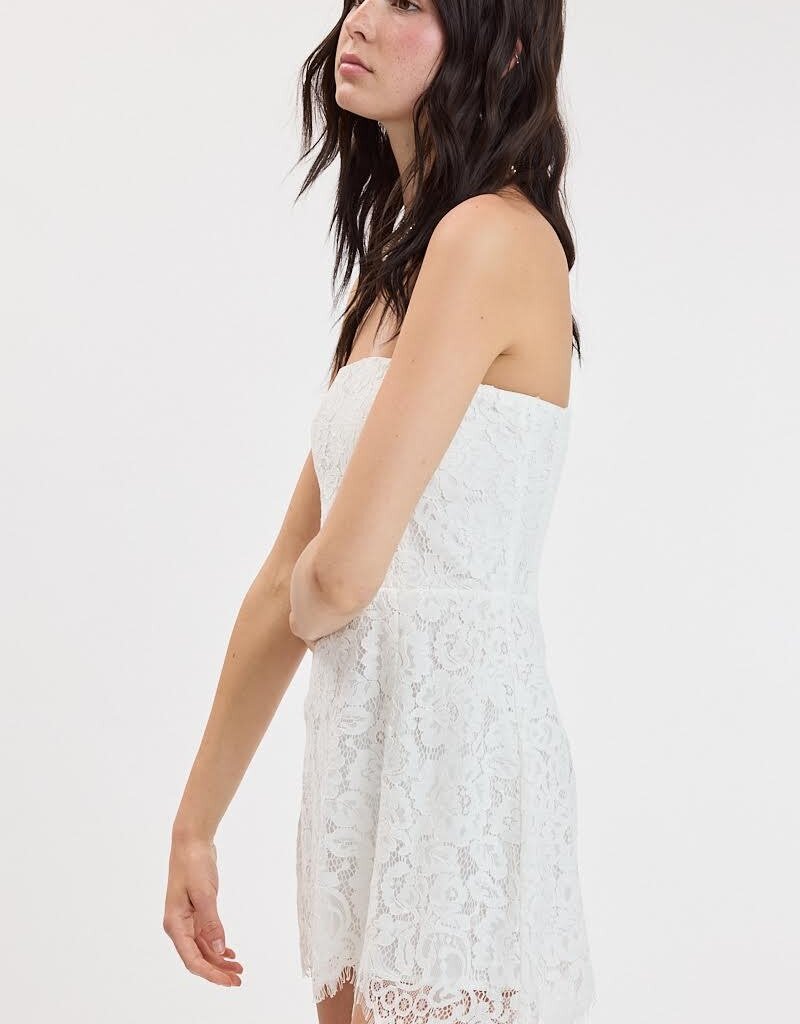 Juliette Strapless Lace Mini Dress