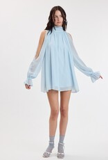 Celine Chiffon Long Sleeve Flowy Mini Dress