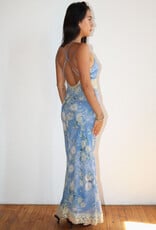 Rebecca Lace Trim Floral Maxi Dress