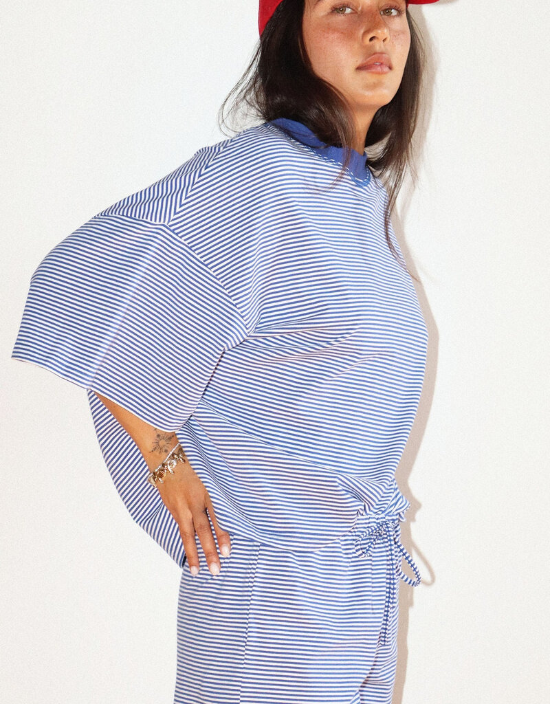 Madison Striped Oversized Tee