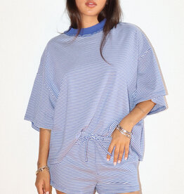 Madison Striped Oversized Tee