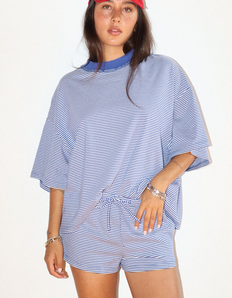 Madison Striped Oversized Tee