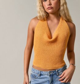 Cowl Neck Halter Sweater