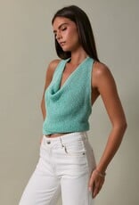 Cowl Neck Halter Sweater
