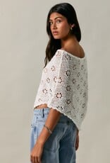 Openwork Detail Sweater Poncho