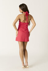 Ainsley Halter Twist Front Mini Dress