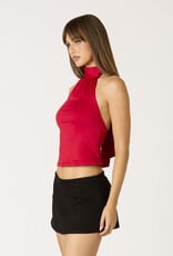 Ruched Neck Halter Top