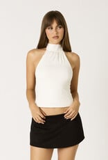 Ruched Neck Halter Top