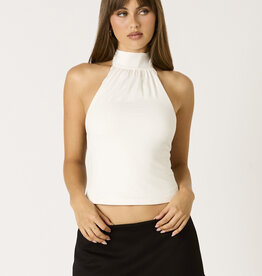 Ruched Neck Halter Top