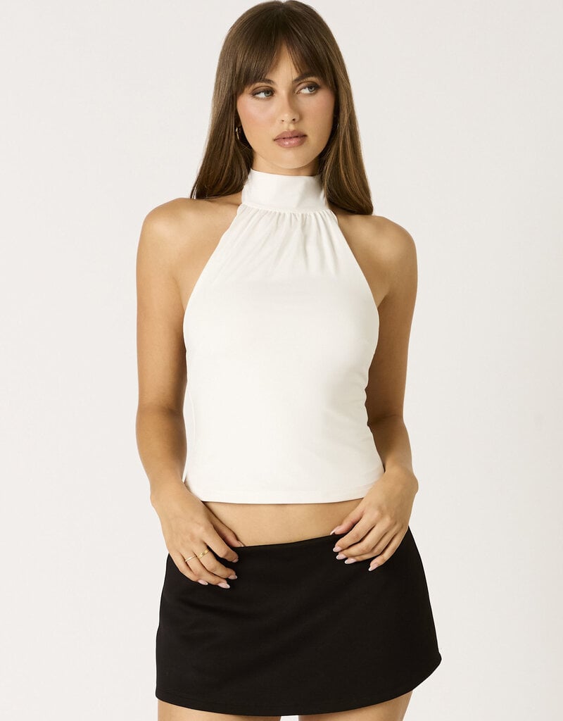 Ruched Neck Halter Top