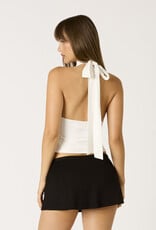 Ruched Neck Halter Top