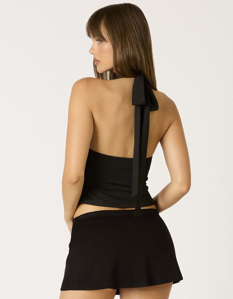 Ruched Neck Halter Top