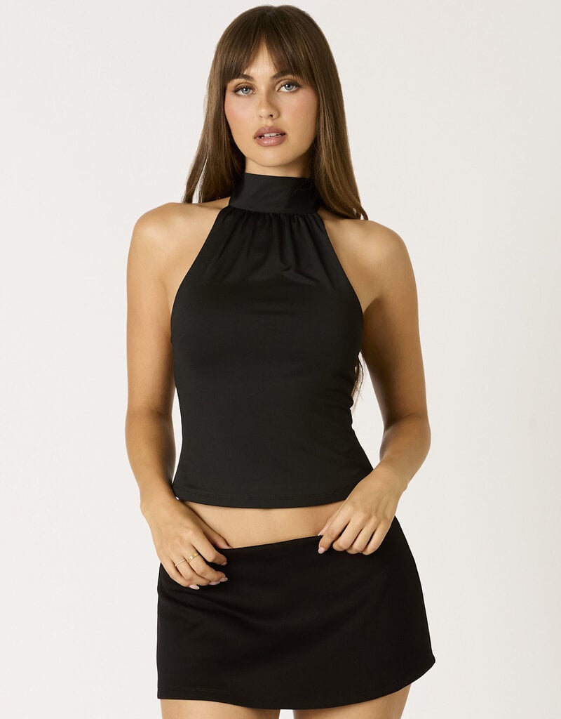 Ruched Neck Halter Top