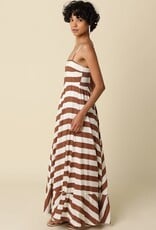 Audrey Cami Strap Striped Maxi Dress