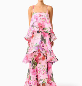 Elliatt Armani Floral Tiered Maxi Dress