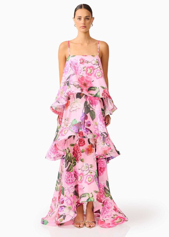 Elliatt Armani Floral Tiered Maxi Dress