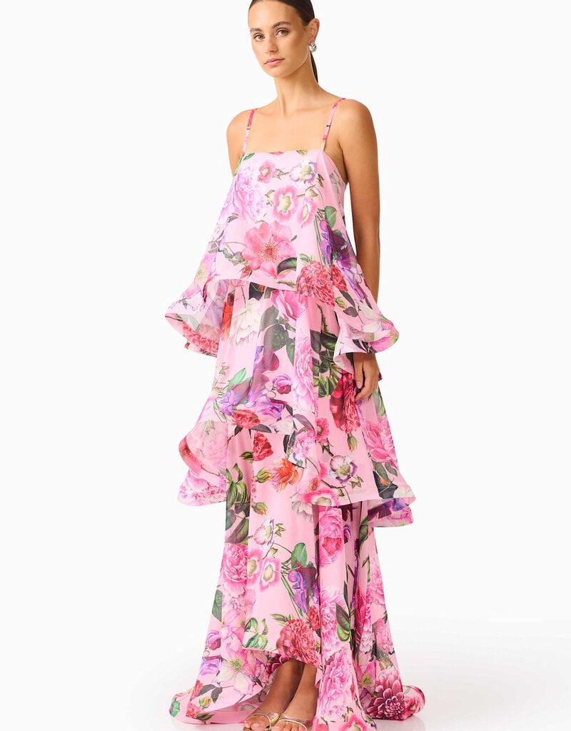 Elliatt Armani Floral Tiered Maxi Dress