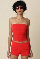 Tube Top Foldover Short Set