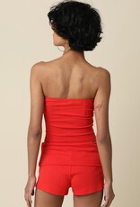 Tube Top Foldover Short Set