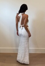 Plunge Cowl Neck Top Maxi Skirt Set