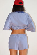 Madison Striped Drawstring Shorts