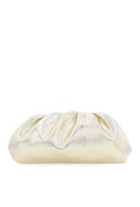 Billini Kyla Clutch Bag Gold Metallic Crinkle