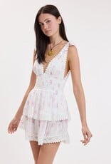 Thick Tie Strap Tiered Mini Dress