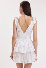 Thick Tie Strap Tiered Mini Dress