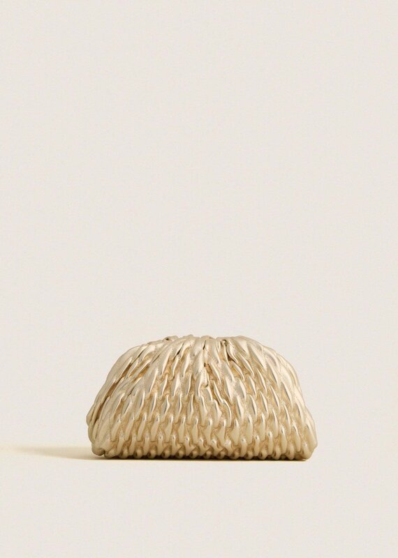 Billini Lacey Clutch Bag Gold Metallic