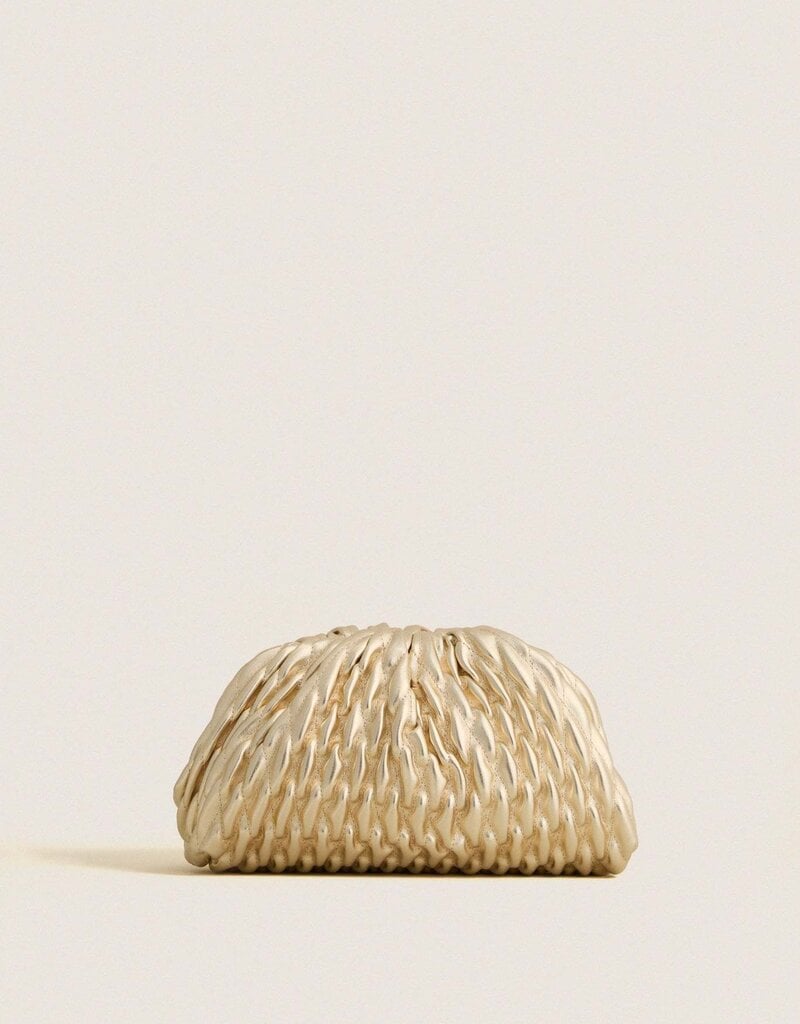 Billini Lacey Clutch Bag Gold Metallic