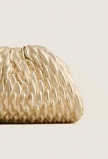 Billini Lacey Clutch Bag Gold Metallic