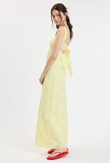 Evie Floral Embroidered Tie Back Maxi Dress