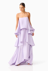 Elliatt Tilly Tiered Textured Satin Maxi Dress