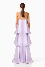 Elliatt Tilly Tiered Textured Satin Maxi Dress