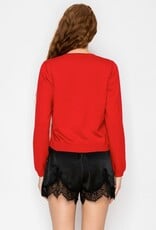 Reese Satin Lace Trim Shorts