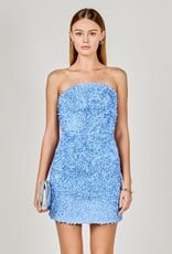 Charlotte Strapless 3D Floral Mini Dress