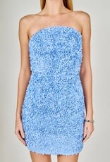 Charlotte Strapless 3D Floral Mini Dress