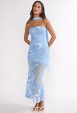 Demi Floral Embroidered Sheer Maxi Dress