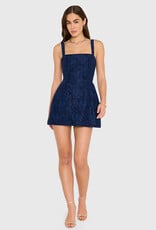 Amanda Uprichard Judie Lace Overlay Romper Mini Dress