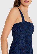 Amanda Uprichard Judie Lace Overlay Romper Mini Dress