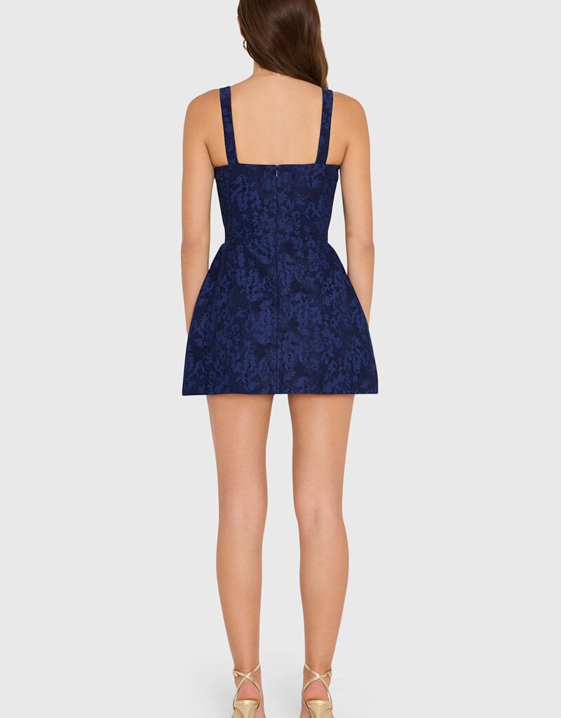 Amanda Uprichard Judie Lace Overlay Romper Mini Dress