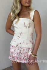 Floral Double Pocket Skort Mini Dress