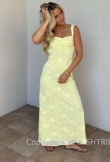 Evie Floral Embroidered Tie Back Maxi Dress