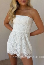 Juliette Strapless Lace Mini Dress