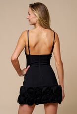 Rose Hem Mini Dress